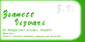 zsanett vizvari business card